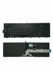 Dell ile Uyumlu 490.00H07.0L01, 490.00H07.0L0A Notebook Klavye Işıklı Siyah TR