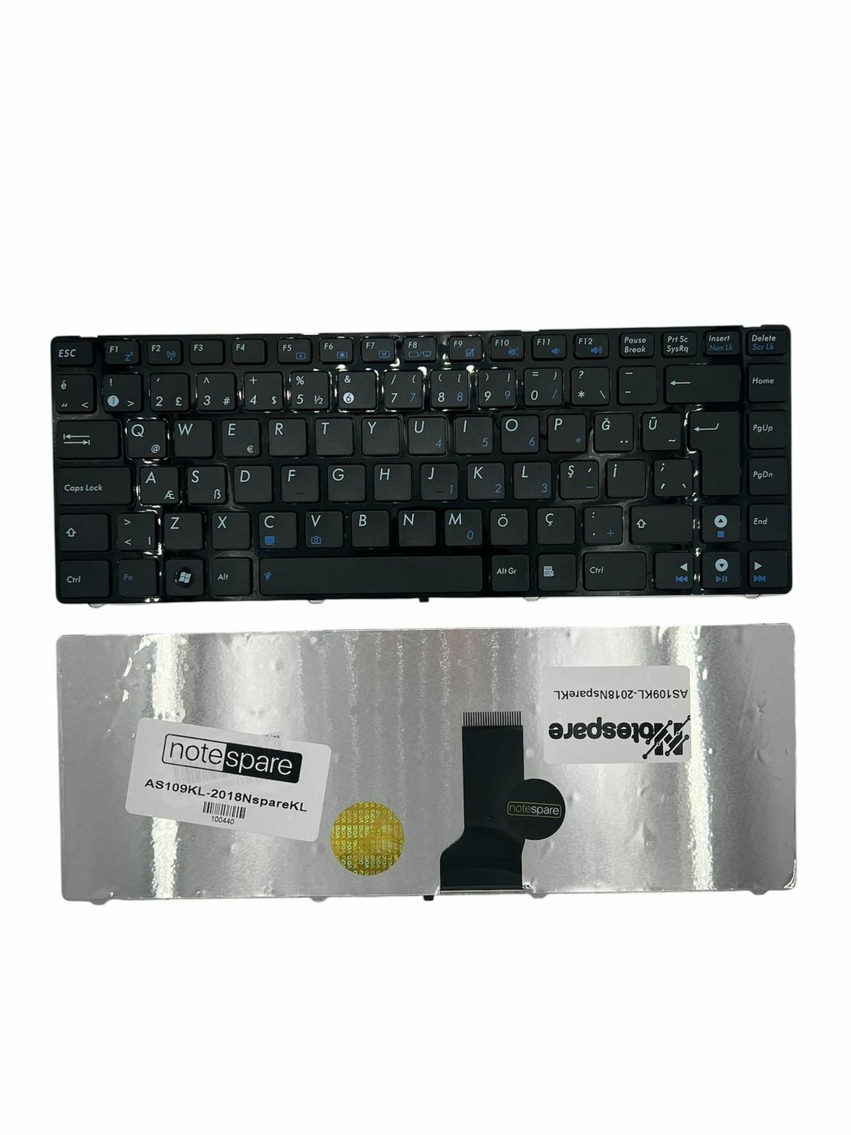 Asus ile Uyumlu UL80AG-WX011V, UL80V-130DV, UL80VT-A2 Notebook Klavye Siyah TR