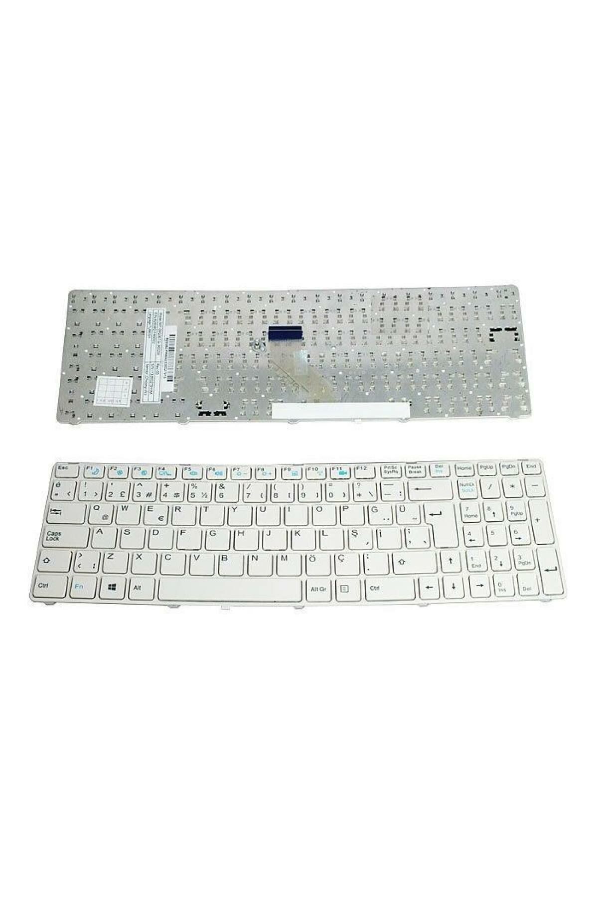 Casper ile Uyumlu CHY.4702-8N45A-N, CHY.4702-8N45V-S, CHY.4702-8T45A-B Notebook Klavye Beyaz TR