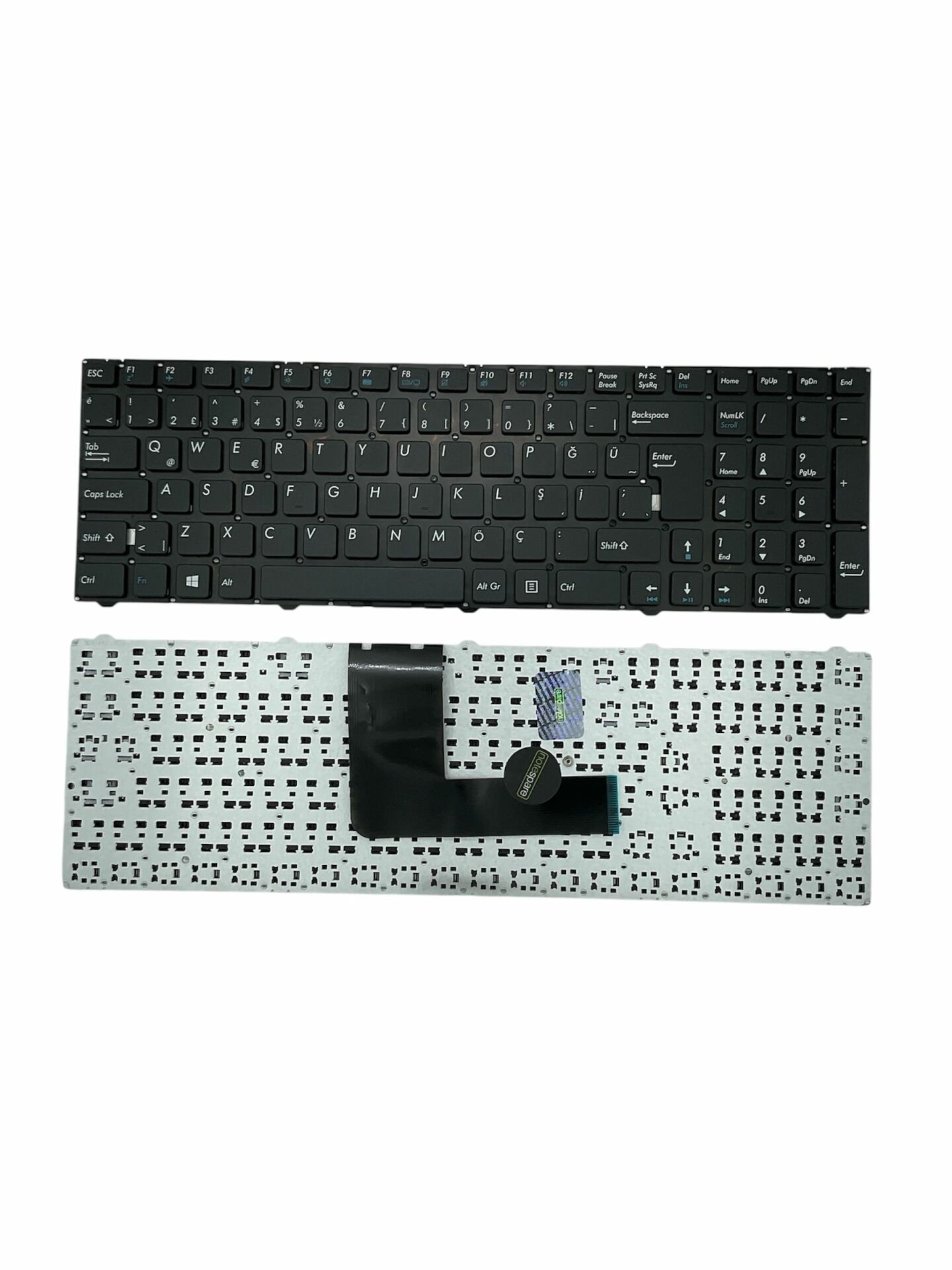 Casper ile Uyumlu Nirvana C300.3060-4L05E, C300.3060-4L05X Klavye Siyah TR