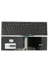 Msi ile Uyumlu GT63 Titan 8SG Notebook Klavye Işıklı Siyah TR RGB Kontrollü Versiyon