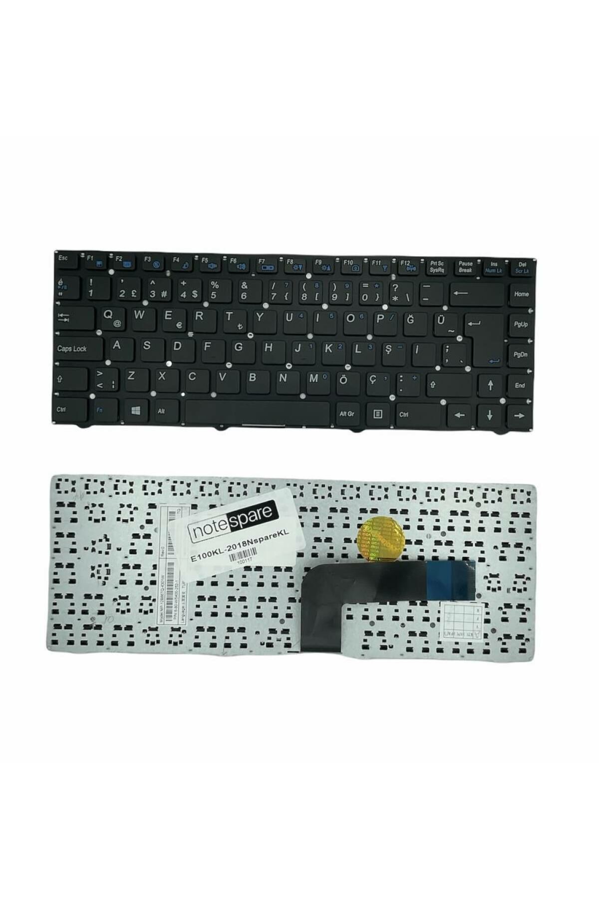 Exper ile Uyumlu 6-80-W5400-191-1, 6-80-W5400-252-1, SOE-NCB926 Notebook Klavye Siyah TR