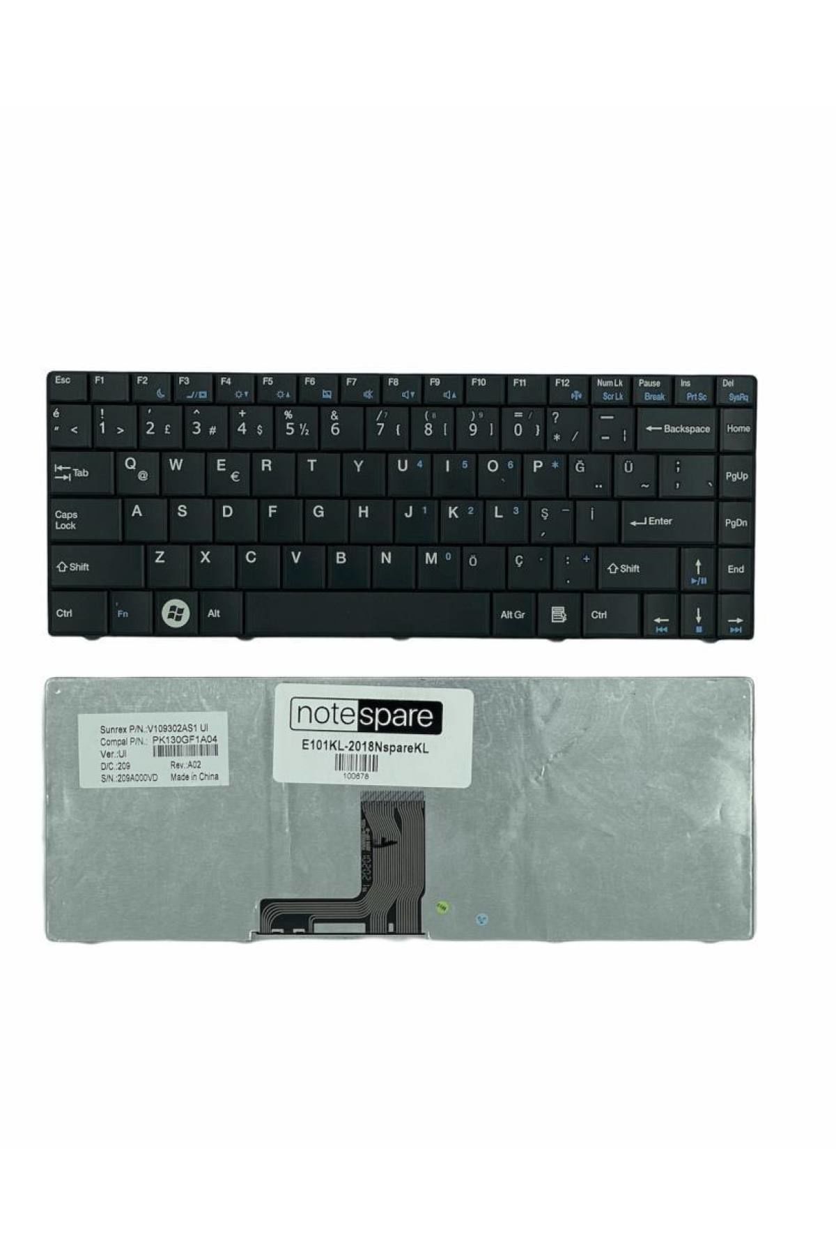 Exper ile Uyumlu Karizma V109302AK1, V109302AS1 Notebook Klavye Siyah TR