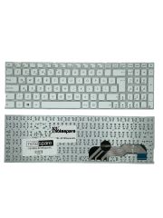 Asus ile Uyumlu K541UJ-GO415T, K541UJ-GO536T, K541UJ-GO590T Notebook Klavye Beyaz TR