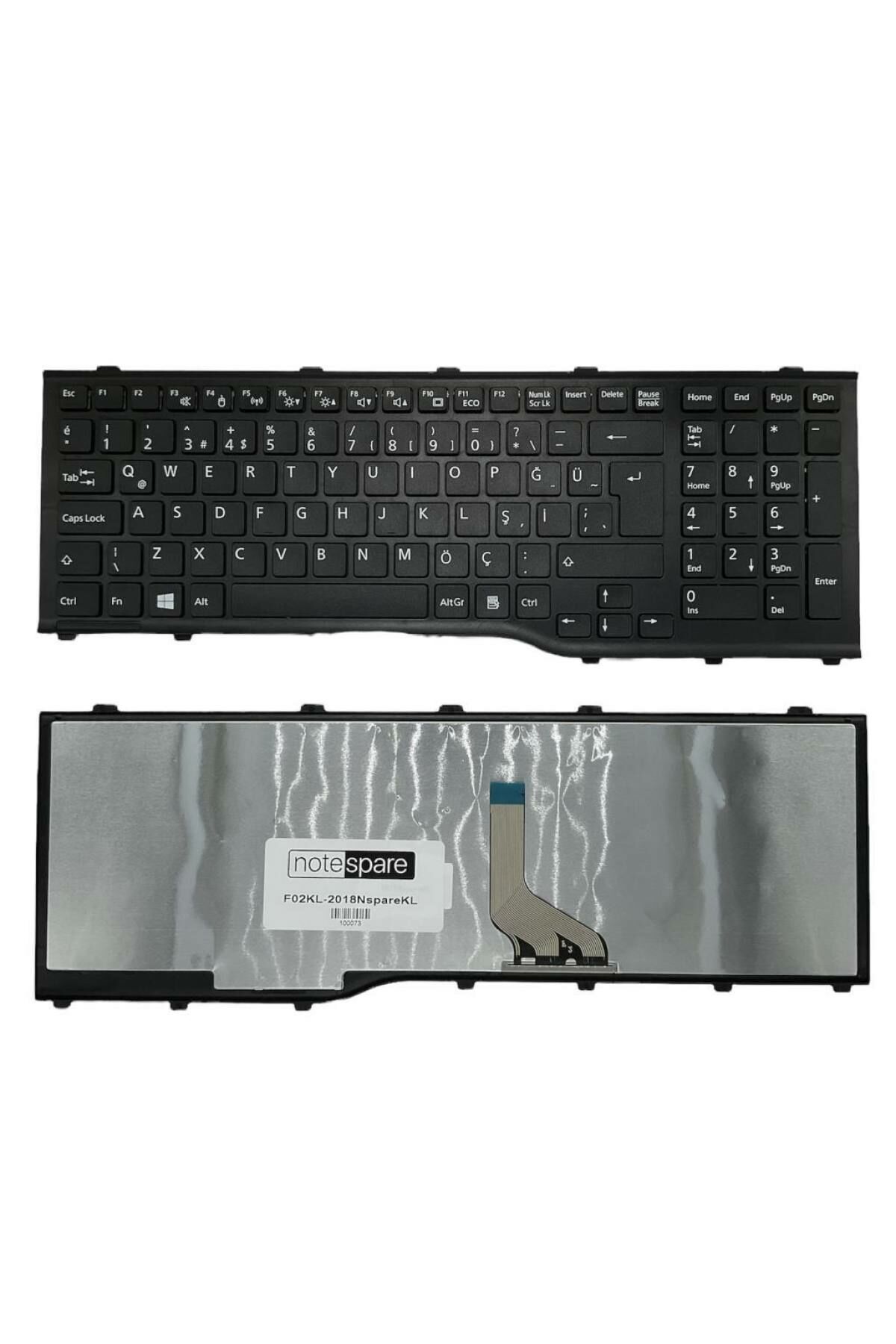 Fujitsu Siemens ile Uyumlu AH532/GL-303, AH532/GL-304, AH532/GL-307 Notebook Klavye Siyah TR