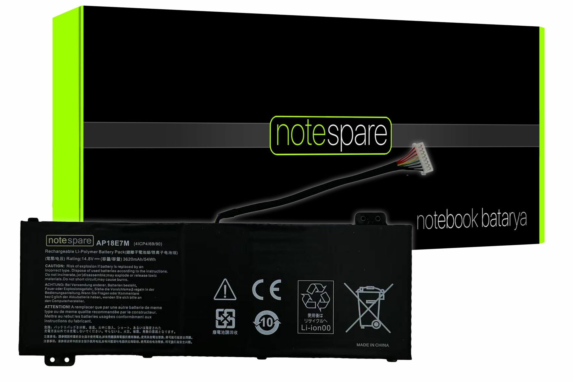 Acer ile Uyumlu Predator PH317-52-79ZF NH.Q3DEY.005 Notebook Batarya Pil