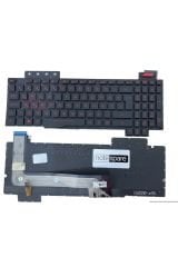 Asus ile Uyumlu Rog FX503VD-DM077, FX503VD-DM081T Notebook Klavye Işıklı Siyah TR