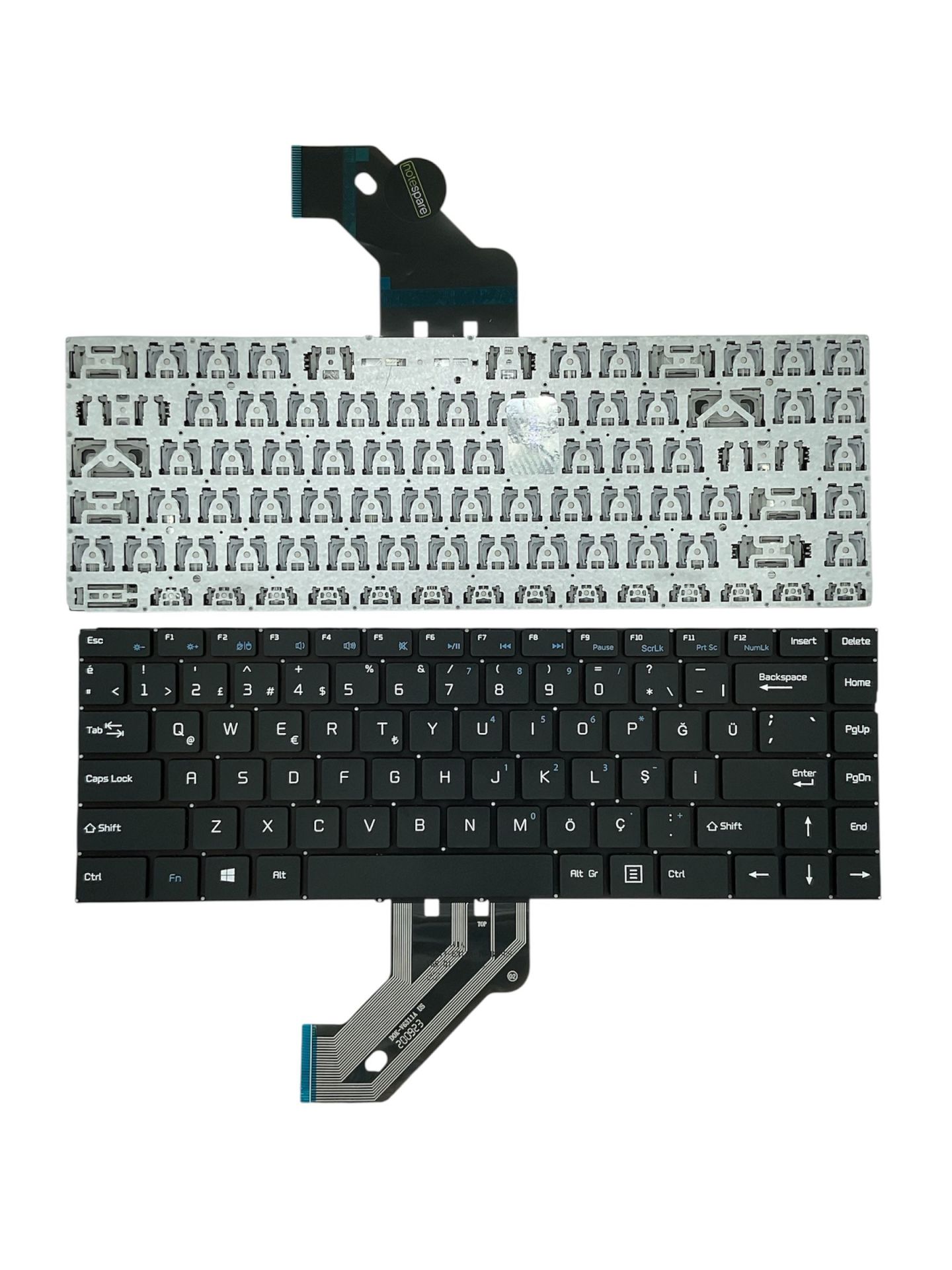 Casper ile Uyumlu Nirvana C350.4000-4D00X Notebook Klavye Siyah Delete Tuşlu Versiyon TR