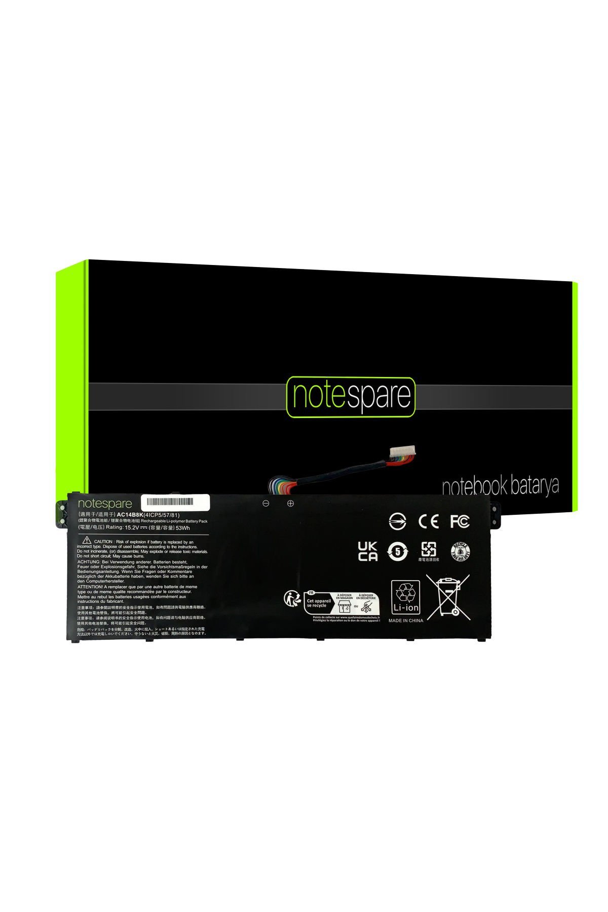 Acer ile Uyumlu Nitro 5 An515-52-59Uf, An515-52-7535 Notebook Batarya Pil