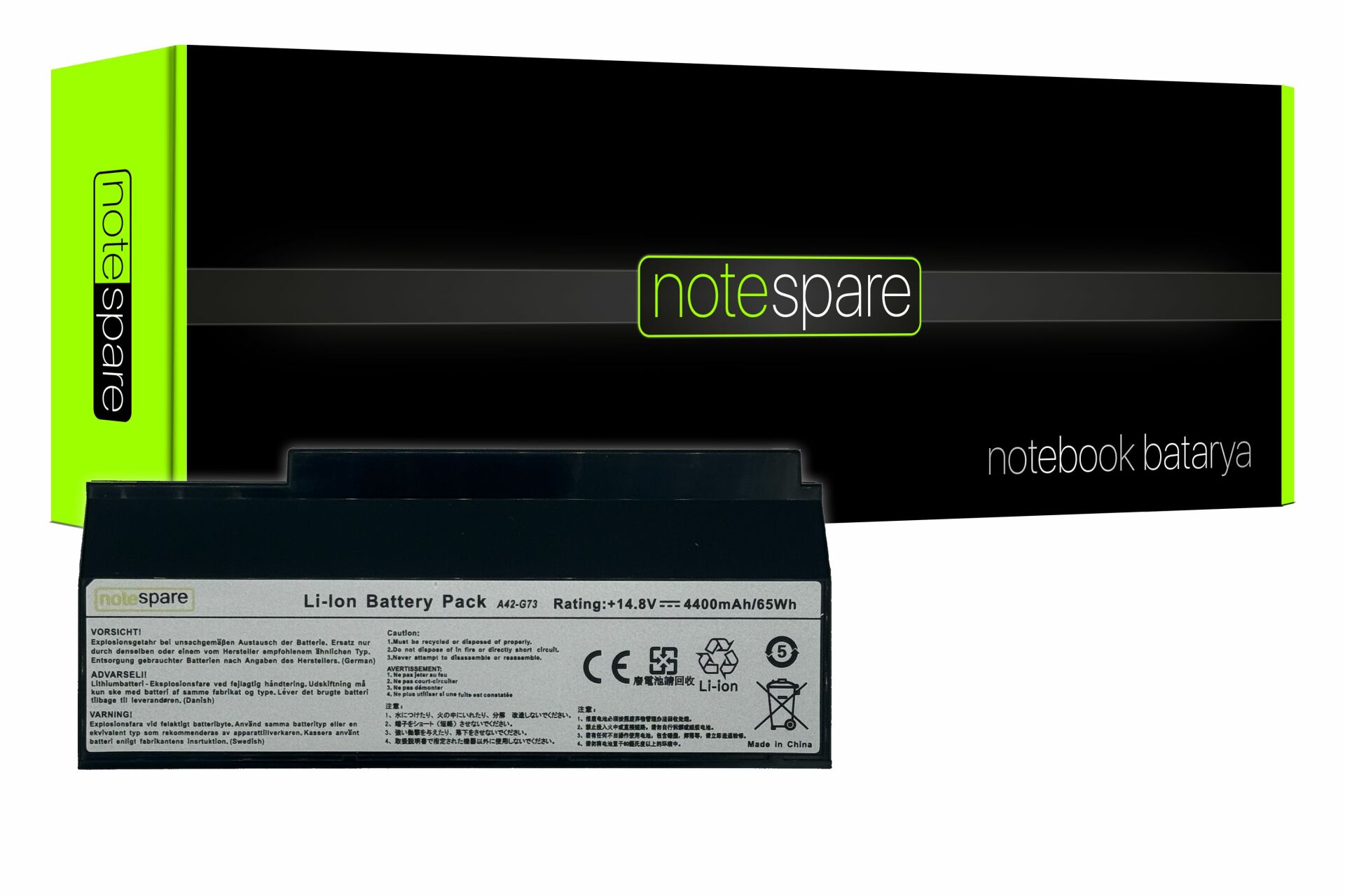 Asus ile Uyumlu A42-G53, A42-G73, A43-G73 Notebook Batarya Pil
