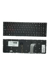 Lenovo ile Uyumlu IdeaPad 700-15ISK 80RU00N4TX Notebook Klavye Işıklı Siyah TR