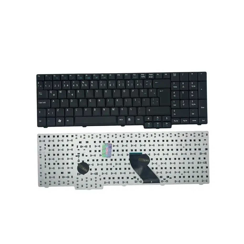 Acer ile Uyumlu AEZK2A00010, AEZK2A00110, AEZK2E00020, AEZR6A00010 Notebook Klavye Siyah TR