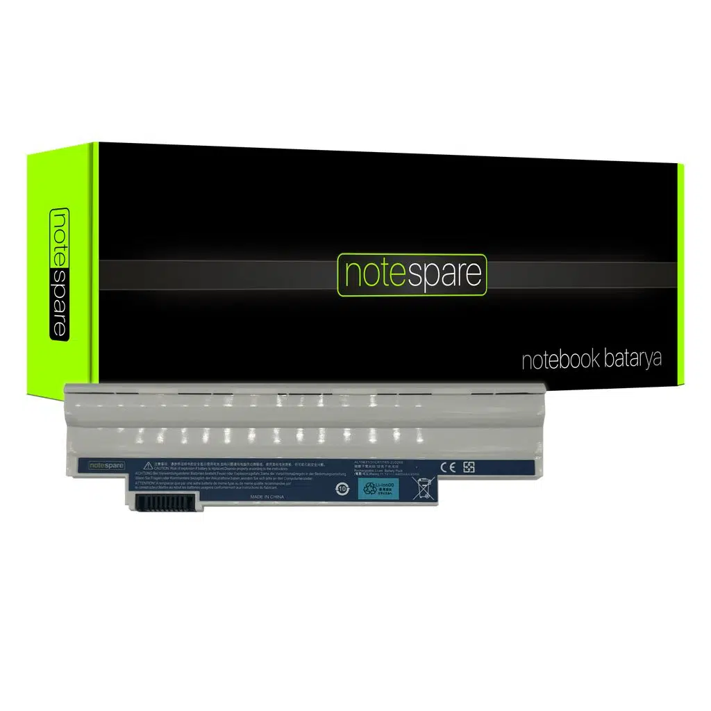 Acer ile Uyumlu Aspire One D260-238PU, D260-2440, D260-2455 Notebook Batarya Pil Beyaz