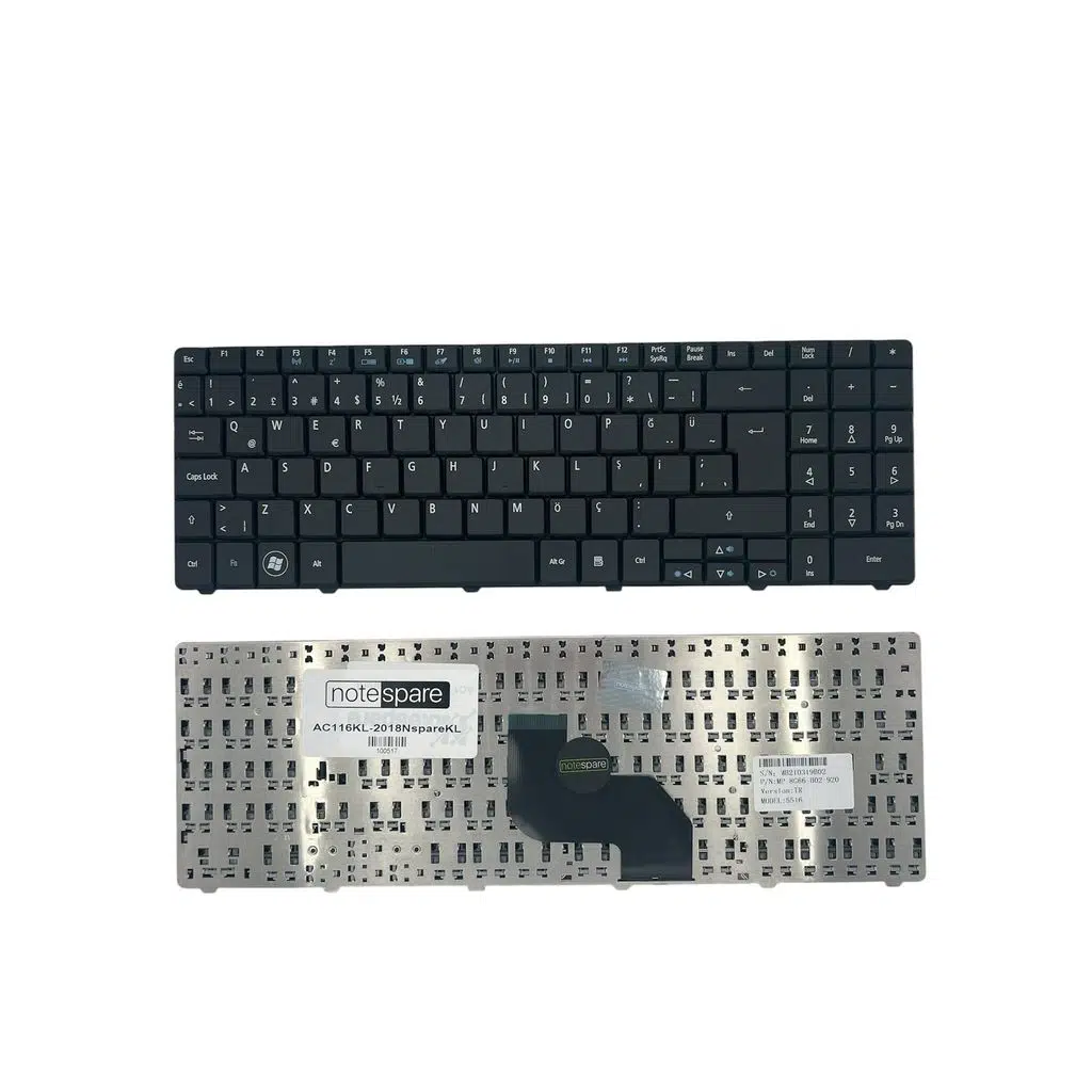 Acer ile Uyumlu B01LHYD7RJ, KB.I1700.156 Notebook Klavye Siyah TR