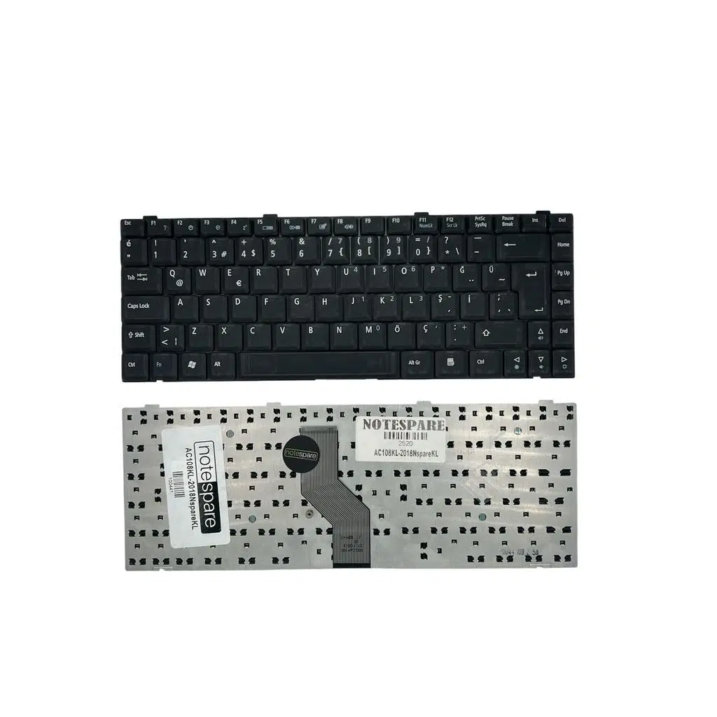 Acer ile Uyumlu Travelmate 3200 3201 3202, 3204 3212 Notebook Klavye Siyah TR