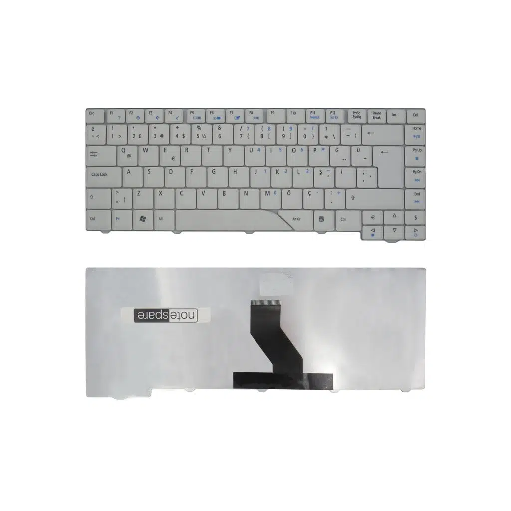 Acer Uyumlu Aspire 5710ZG, 5715, 5715Z, 5720, 5720G, 5720Z, 5720ZG, 5730 Klavye TR - Beyaz