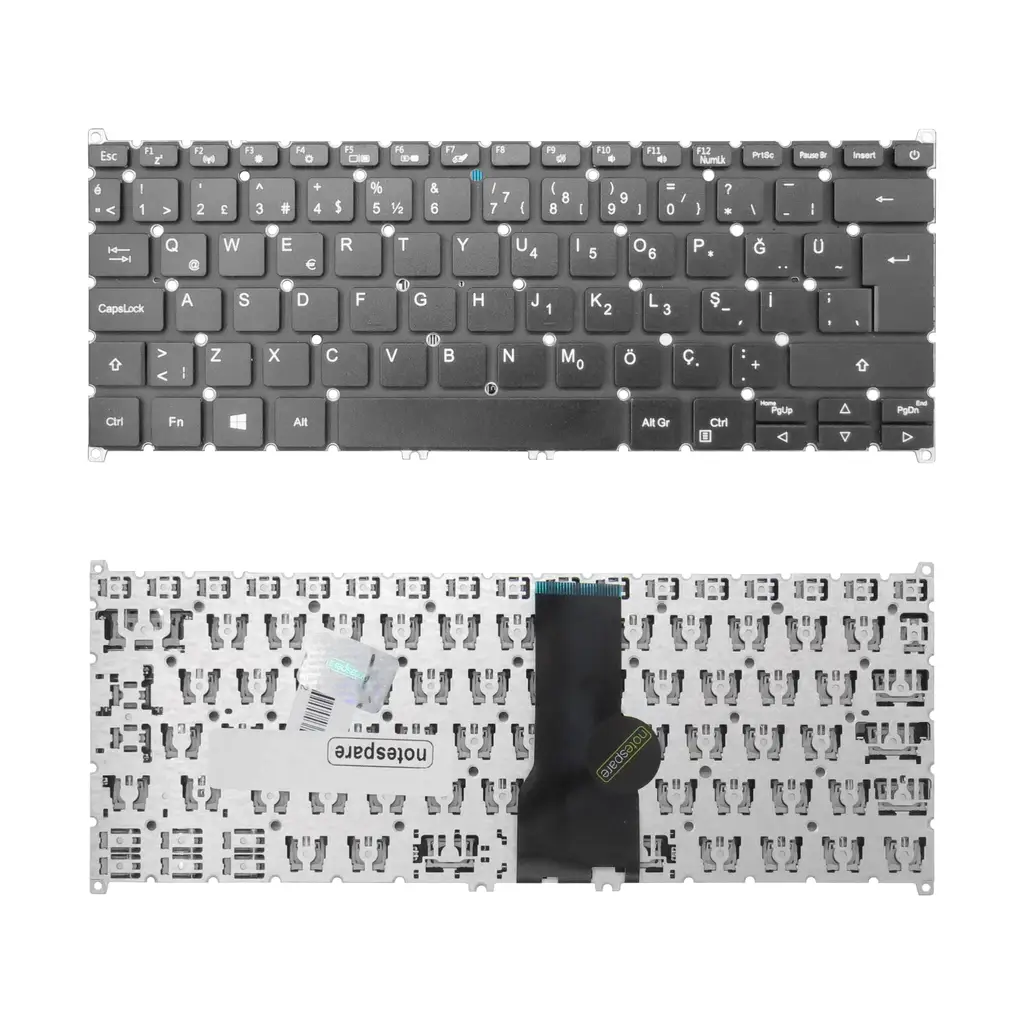 Acer Uyumlu Swift N17W7, N20H3 Klavye TR - Siyah