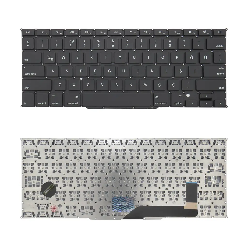 Apple Uyumlu Macbook Pro 15" A1398 MD831LL/A Klavye TR - Siyah - Küçük Enter