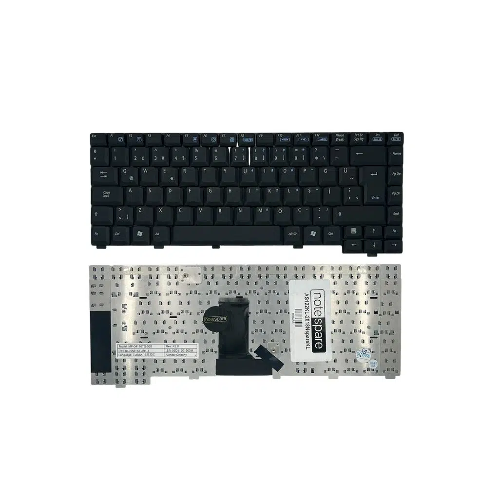 Asus ile Uyumlu 04-NA53KTUR4-1, 04-NA53KUSA4-1 Notebook Klavye Siyah TR