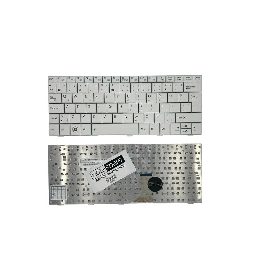 Asus ile Uyumlu 04GOA191KUS10-3, 04GOA192KTU10-1, 04GOA192KTU10-2 Notebook Klavye Beyaz TR