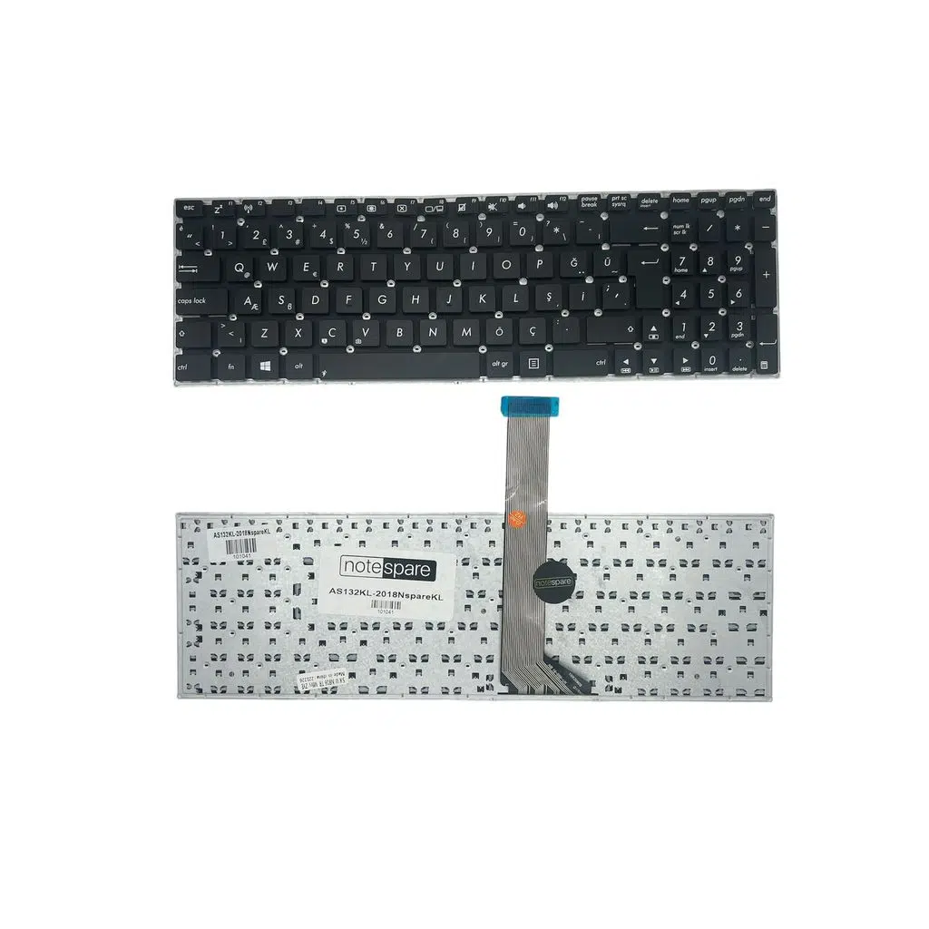 Asus ile Uyumlu 0KNB0-61221T0Q, 0KNB0-6129ND00 Notebook Klavye Siyah TR
