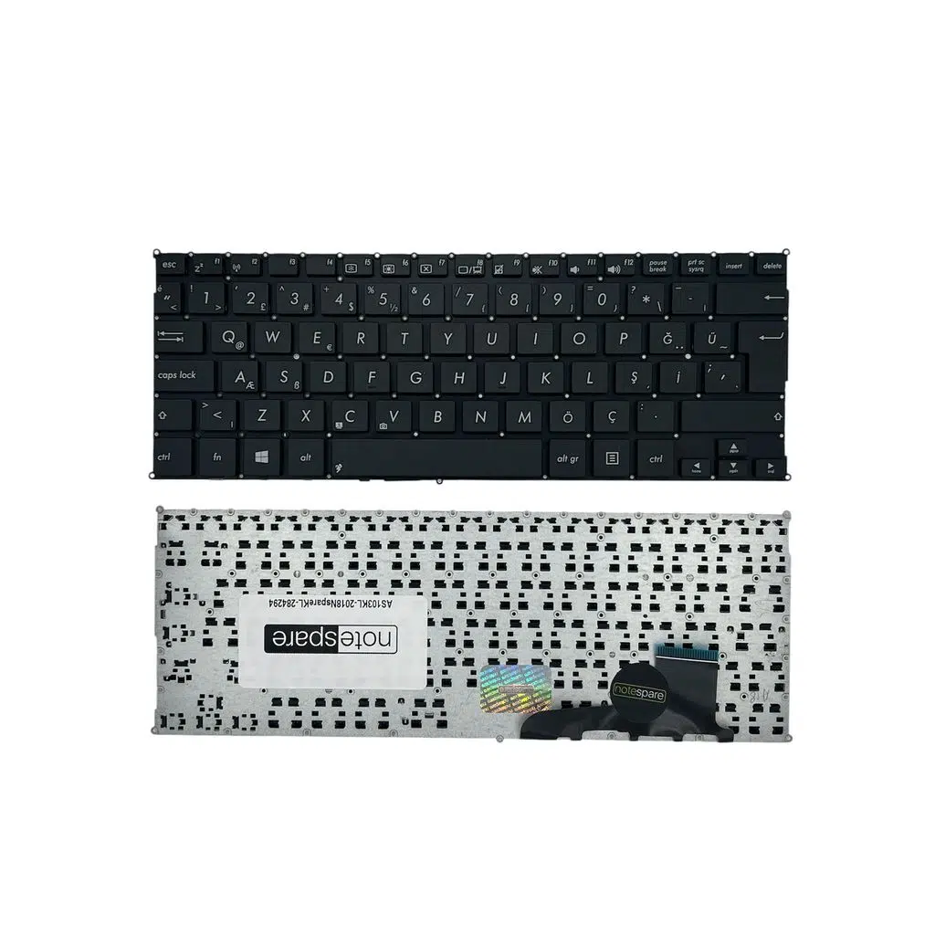 Asus ile Uyumlu EeeBook E202, E202M, E202MA Notebook Klavye Siyah TR