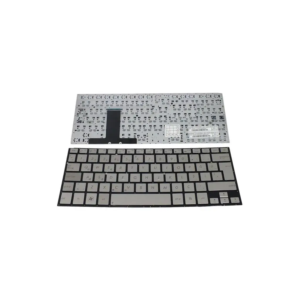 Asus ile Uyumlu MP-11B16E06528, MP-11B16TQ65282 Notebook Klavye Gümüş Gri TR