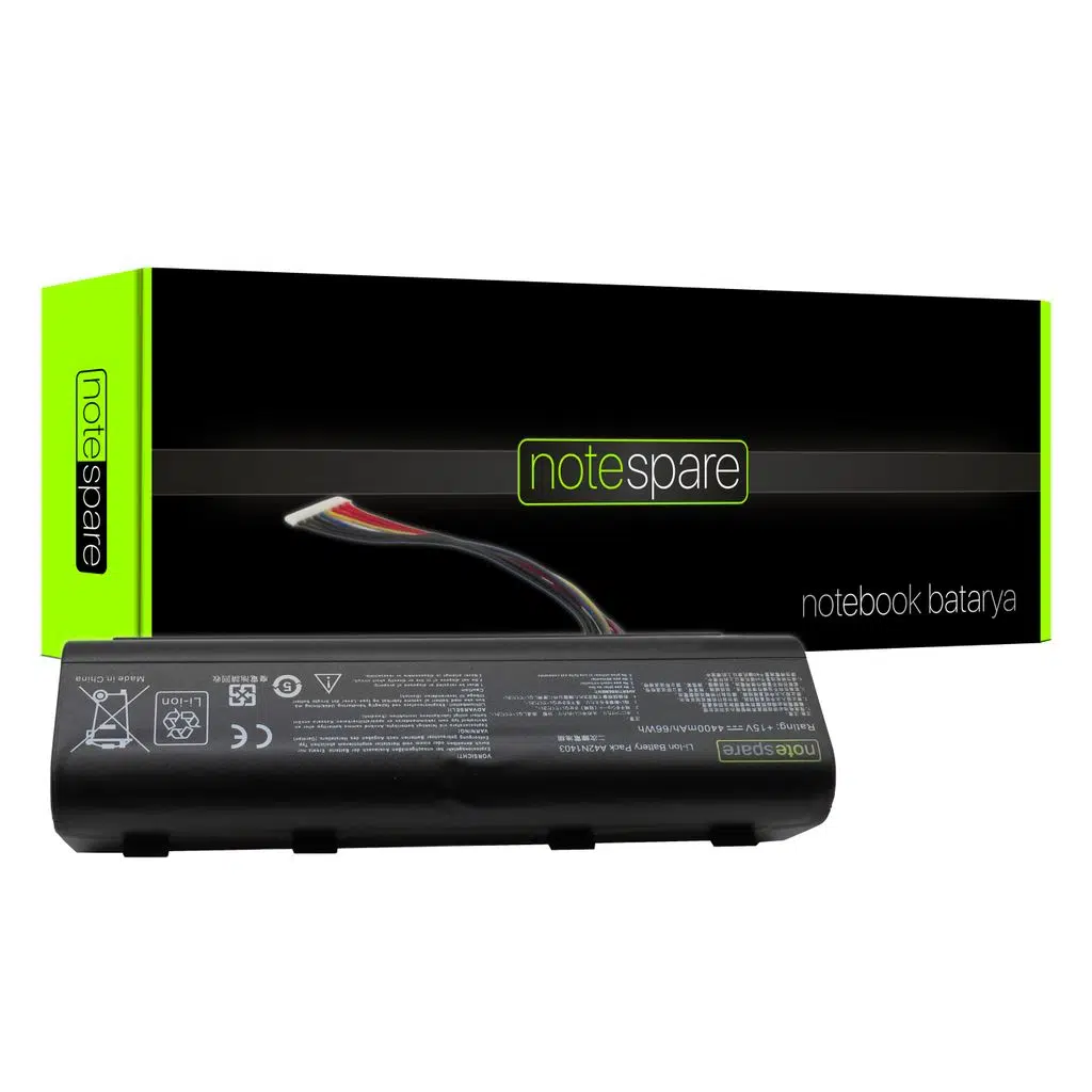 Asus ile Uyumlu Rog G751JT-TH71, G751JY-T7057H, G751JY-T7355D Notebook Batarya Pil