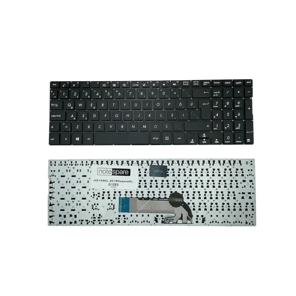 Asus ile Uyumlu Transformer 0KNB0-610JTU, MP-13F86TQ-4421 Notebook Klavye Siyah TR