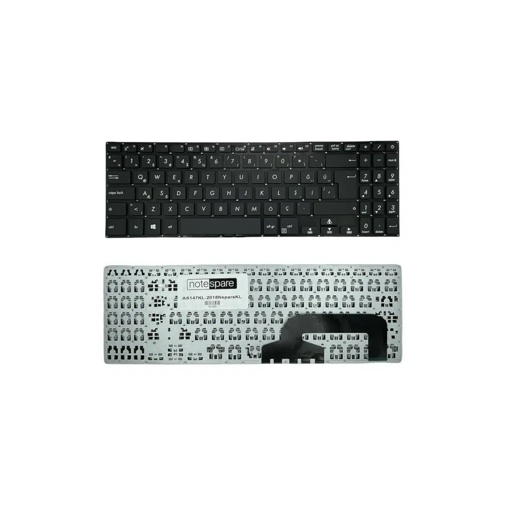 Asus ile Uyumlu VivoBook X507UA, X507UB, X507UF Notebook Klavye Siyah TR