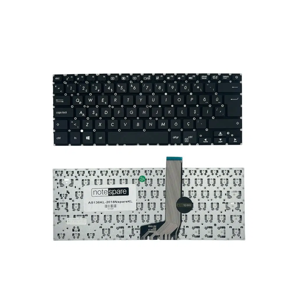 Asus ile Uyumlu X405U, X405UQ, X405UQ-BV240T Notebook Klavye Siyah TR