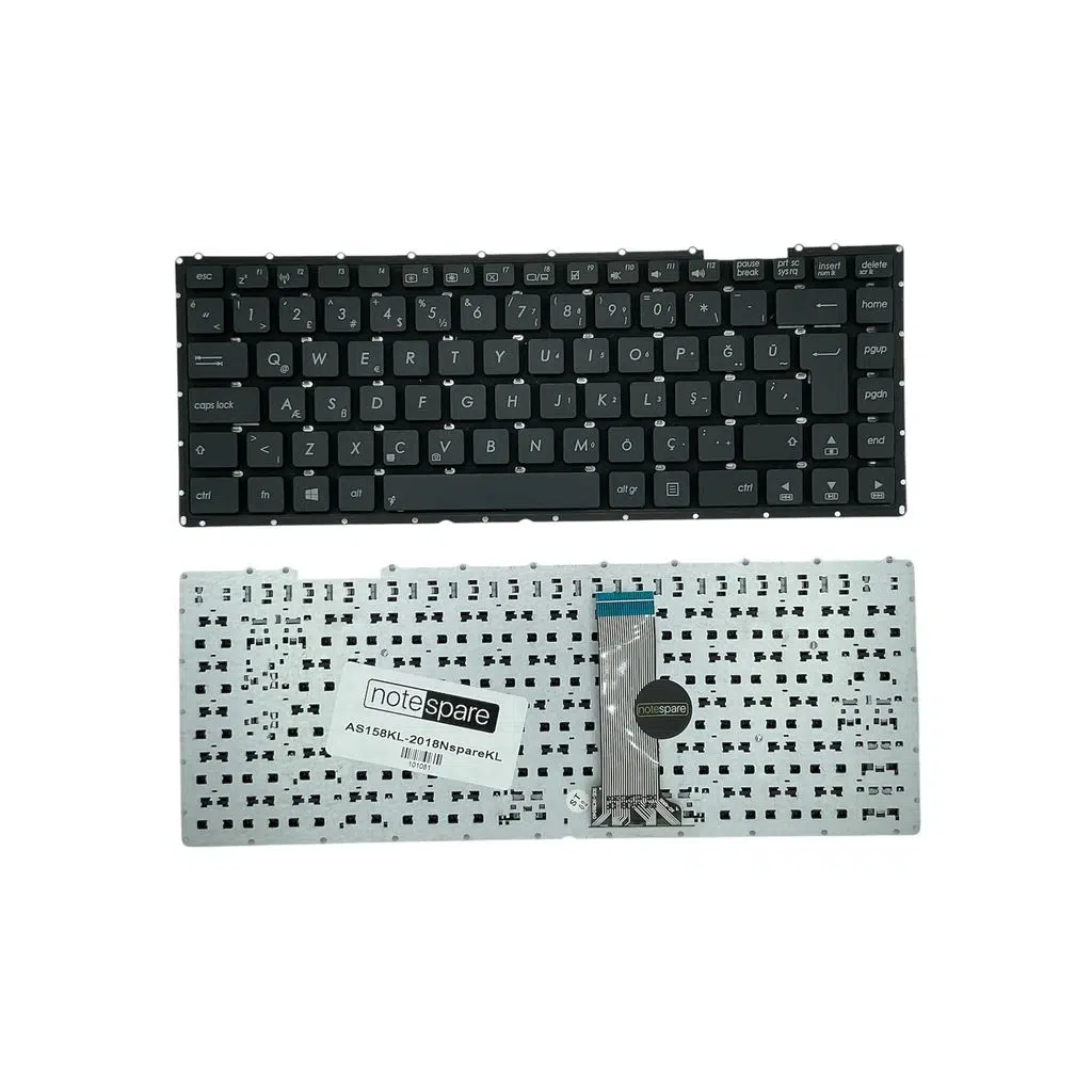 Asus ile Uyumlu X455DG, X455LA, X455LB, X455LD, X455LF, X455LJ Notebook Klavye Siyah TR