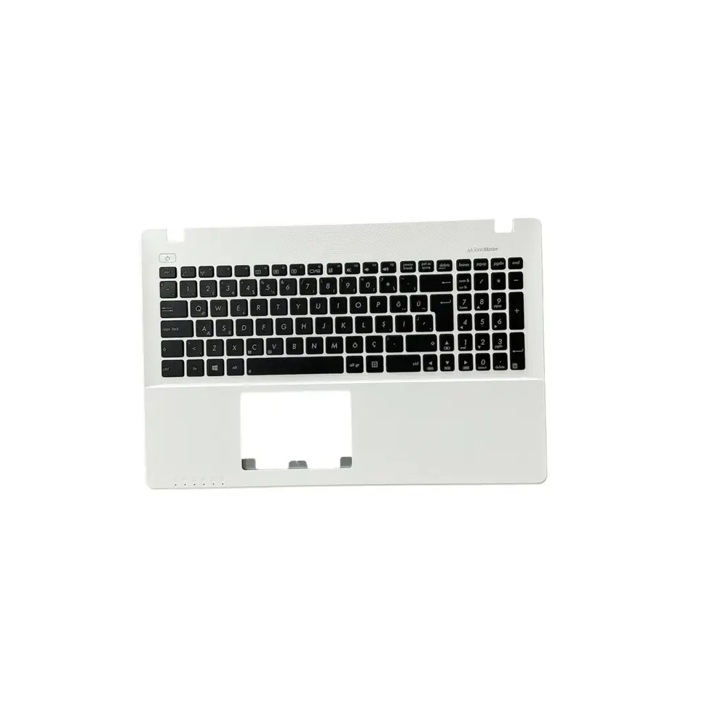 Asus ile Uyumlu X550ZA, X550ZE, X552, X552C, X552CL, X552E, X552EA Üst Kasa Klavye Beyaz TR