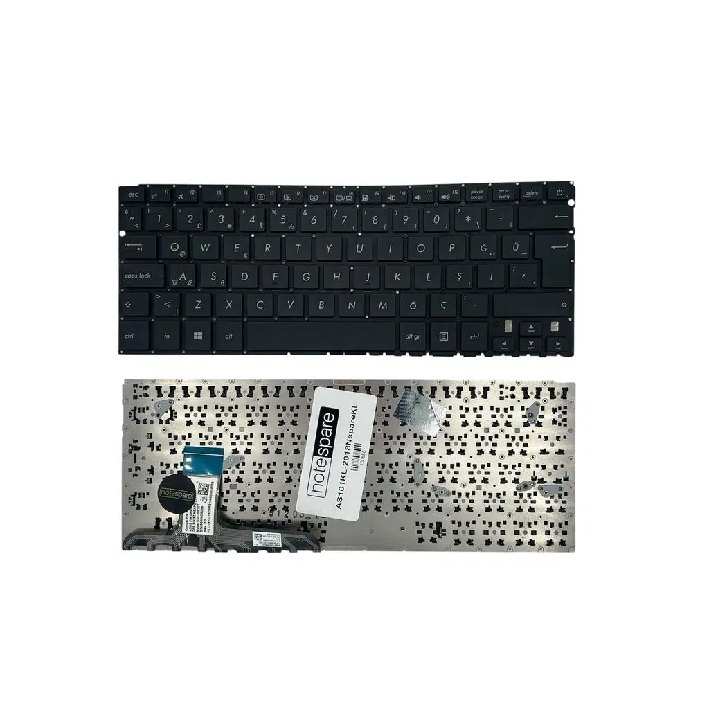 Asus ile Uyumlu Zenbook UX305FA-ASM1, UX305FA-FB041H, UX305FA-FC011H Notebook Klavye Siyah TR