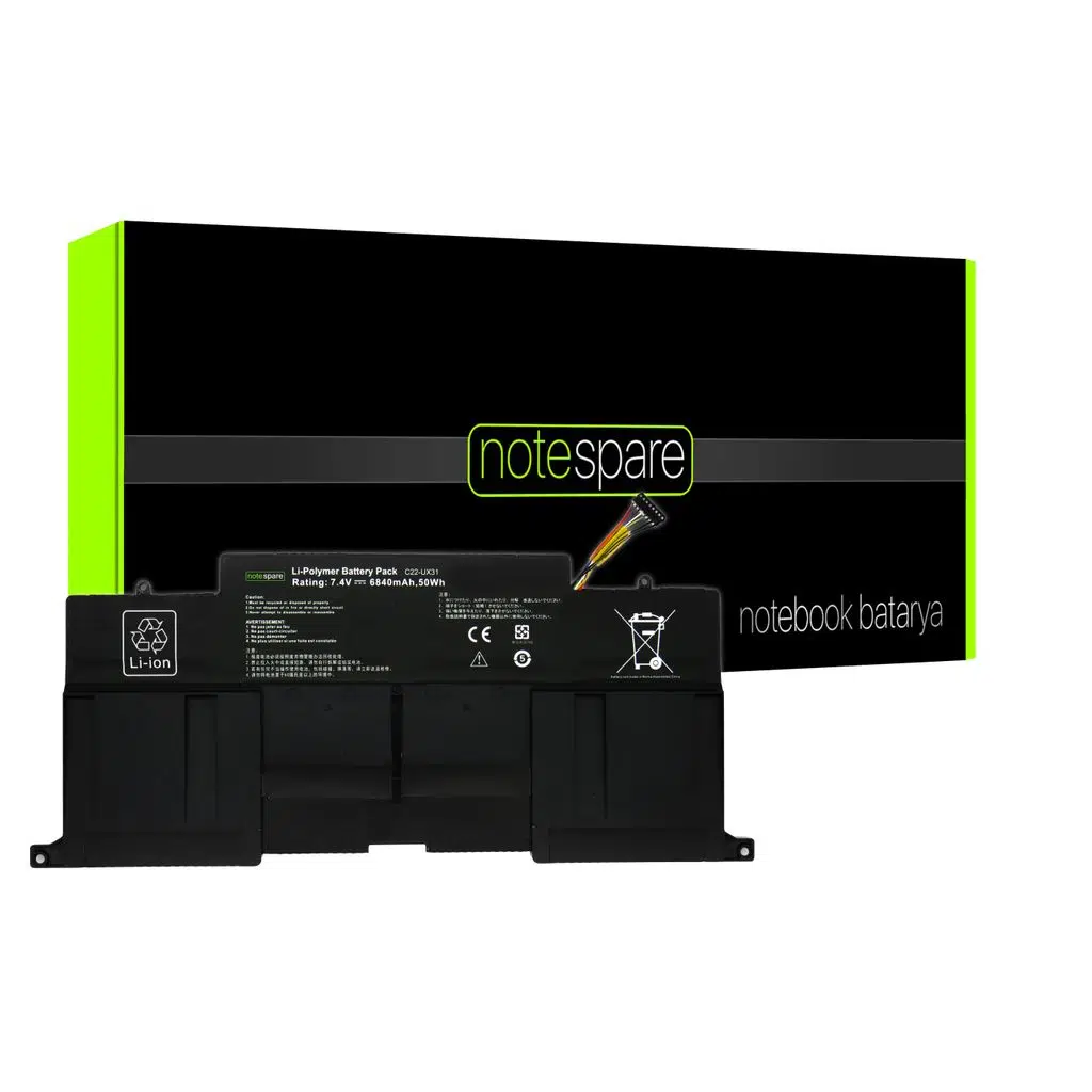 Asus ile Uyumlu Zenbook UX31LA-DS71T, UX31LA-XH51T Notebook Batarya Pil