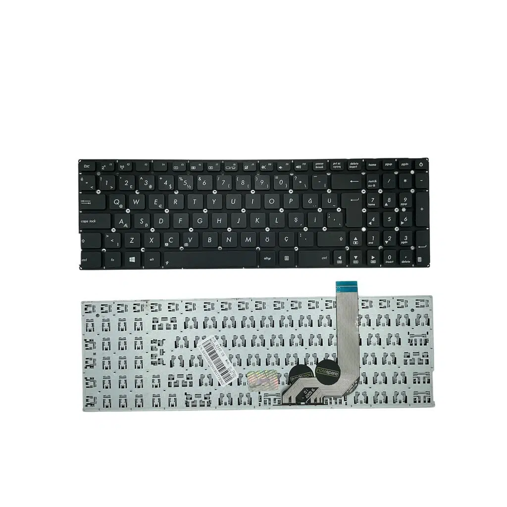 Asus ile Vivobook 15 F542U, 15 F542UA, 15 F542UF, 15 F542UN Notebook Klavye Siyah TR