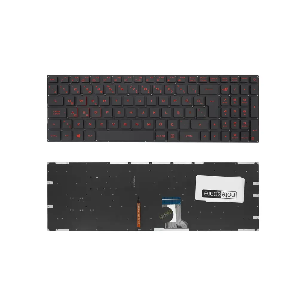 ASUS Uyumlu GL702VS-BA023T, GL702VS-BA036T, GL702VS-BA060T Klavye TR