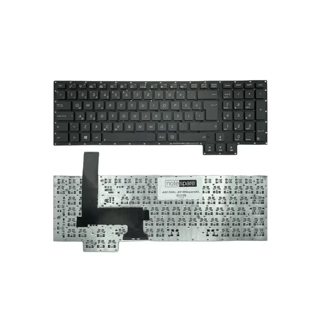 ASUS Uyumlu ROG G750JZ-T4232H Klavye Siyah TR