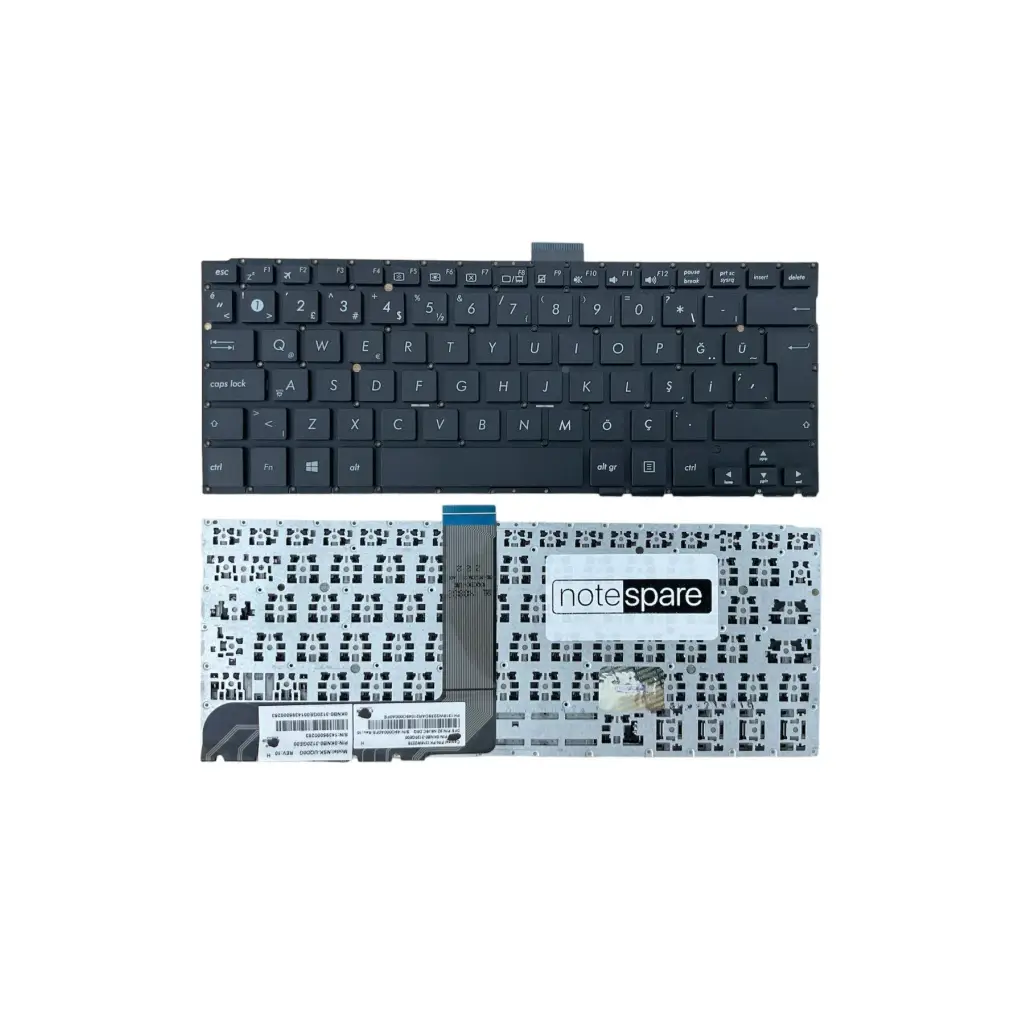 ASUS Uyumlu Transformer Book Flip TP300LA-DW060H, TP300LA-DW063H Klavye Siyah TR