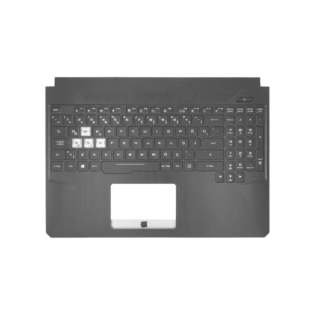 ASUS Uyumlu TUF Gaming FX705GE-EV097, FX705GE-EV168T, FX705GE-EV450 Klavye TR - Kasalı - RGB Işıklı