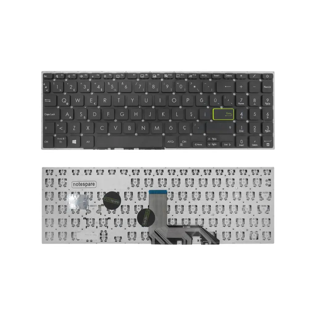 Asus Uyumlu VivoBook 15 K513, 15 K513E, 15 K513EA Klavye TR - Siyah