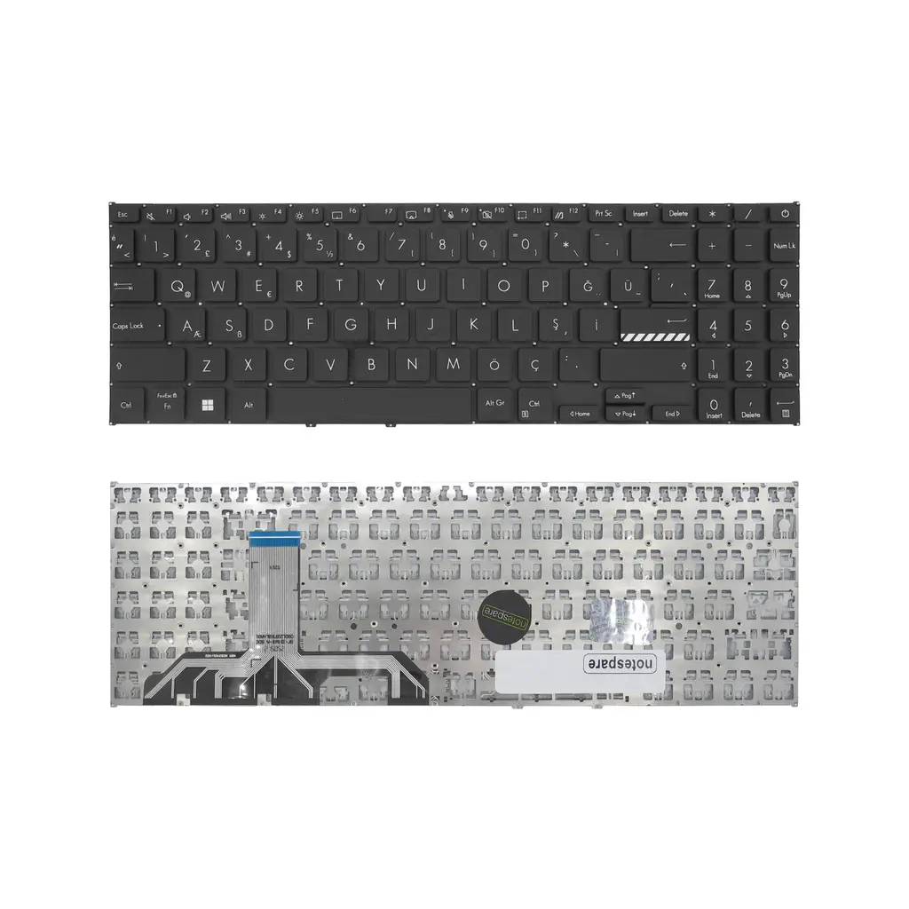 Asus Uyumlu VivoBook 15 X1502ZA-EJ1234 Klavye TR - Siyah