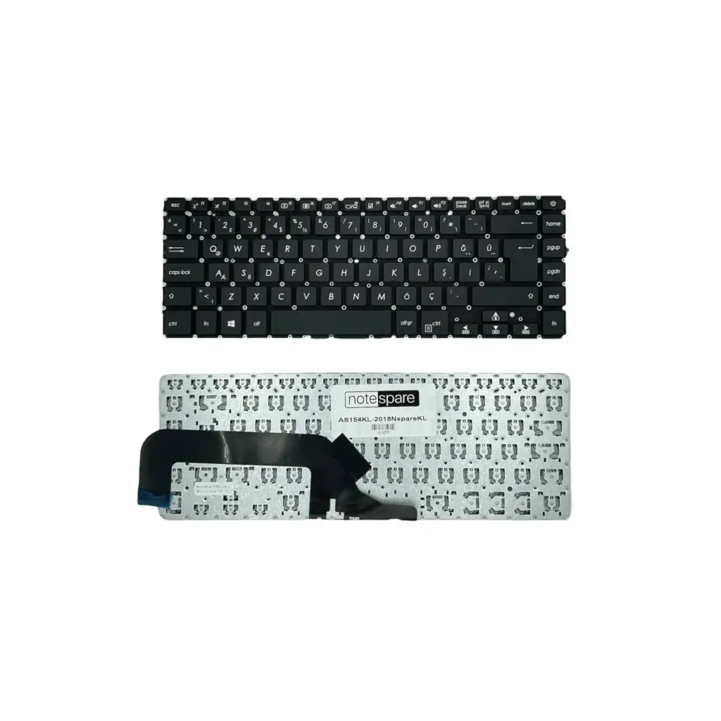 ASUS Uyumlu VivoBook 15 X505BP-BR014T, 15 X505ZA-BQ056T Klavye Siyah TR