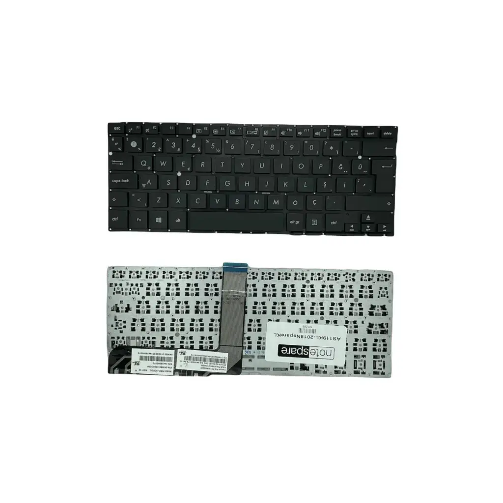 ASUS Uyumlu VivoBook Flip TP301UJ-C4059T, TP301UJ-DW006T Klavye Siyah TR