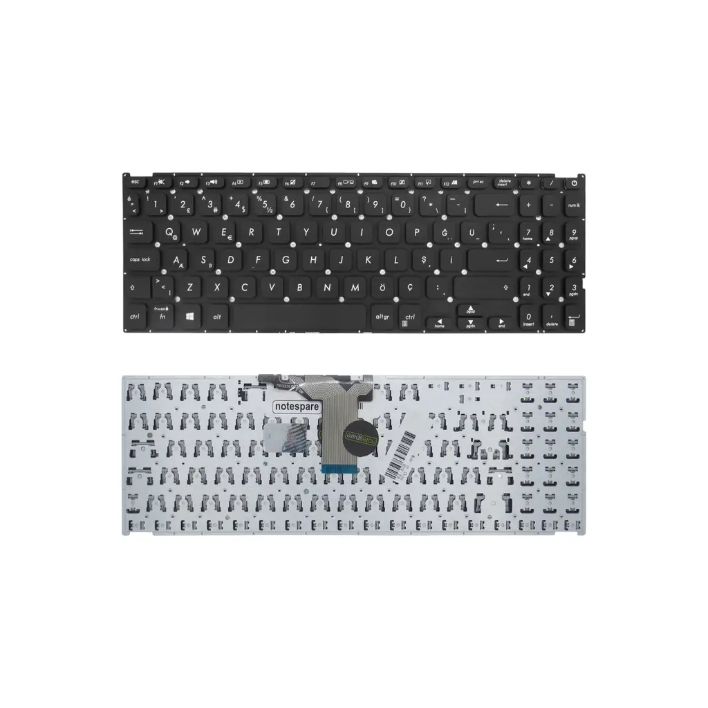 ASUS Uyumlu X515MA-BR912WS, X515MA-BR913WS, X515MA-BR933WS, X515MA-C42G3W Klavye TR - Siyah
