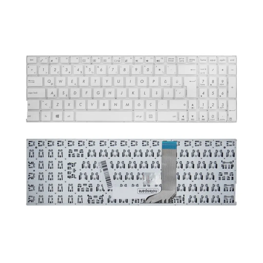 ASUS Uyumlu X556UA-DM615D, X556UA-DM616T, X556UA-DM810D Klavye TR - Beyaz
