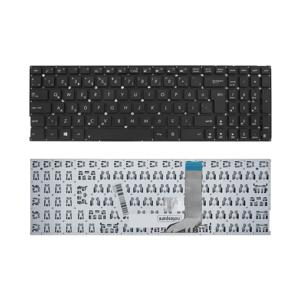 ASUS Uyumlu X556UQ-DM204D, X556UQ-DM240D, X556UQ-DM241D Klavye TR - Siyah
