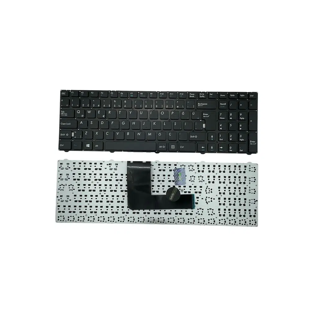 Casper ile Uyumlu C5U.5200-4L05A-G, C5U.5200-4L05T Notebook Klavye Siyah TR