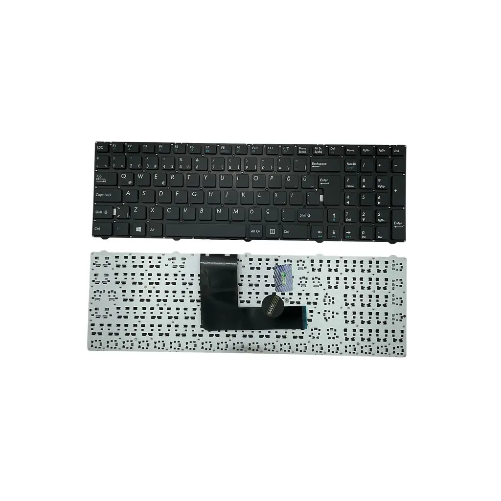 Casper ile Uyumlu Nirvana C500.1155-8V00X-G-F, C500.1155-BF00P-G-F Klavye Siyah TR