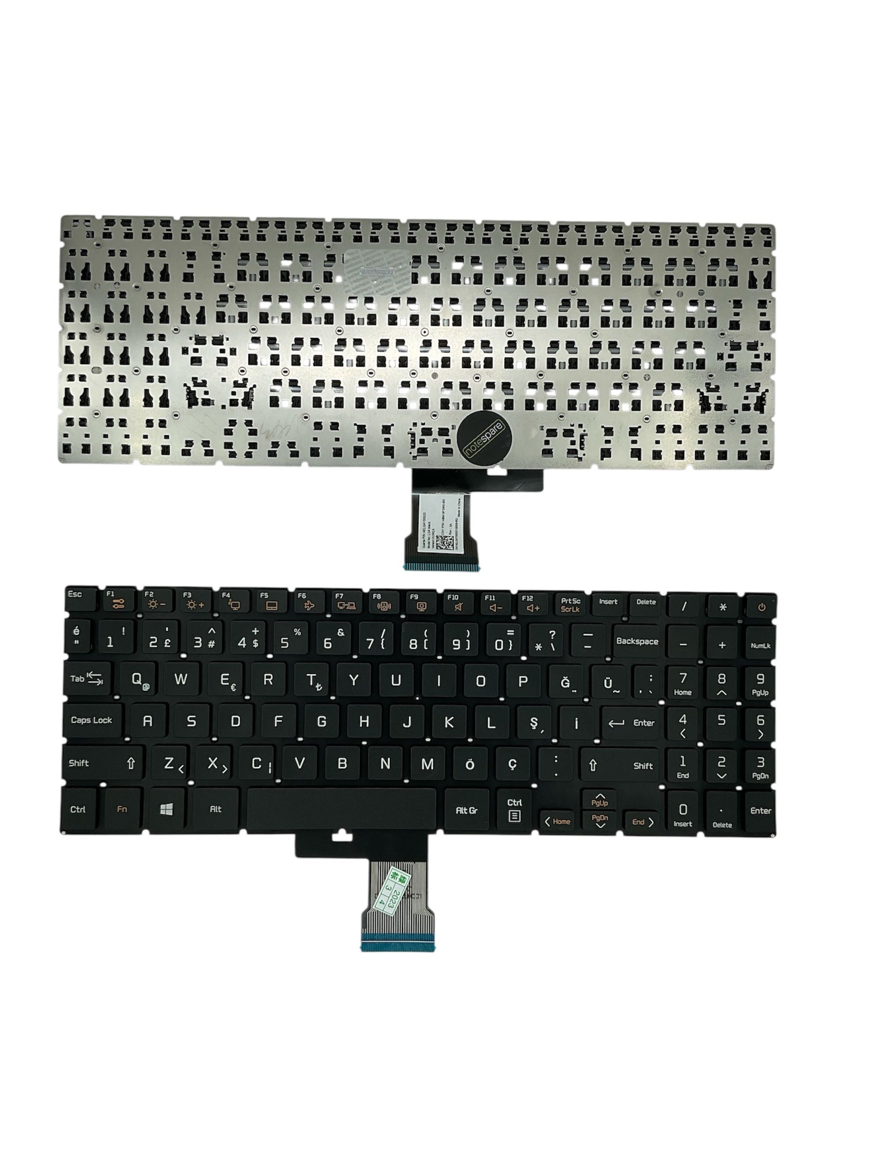 Casper ile Uyumlu Nirvana S500.1021-AC00R-G-F, S500.1021-AD00R-S Notebook Klavye Siyah TR